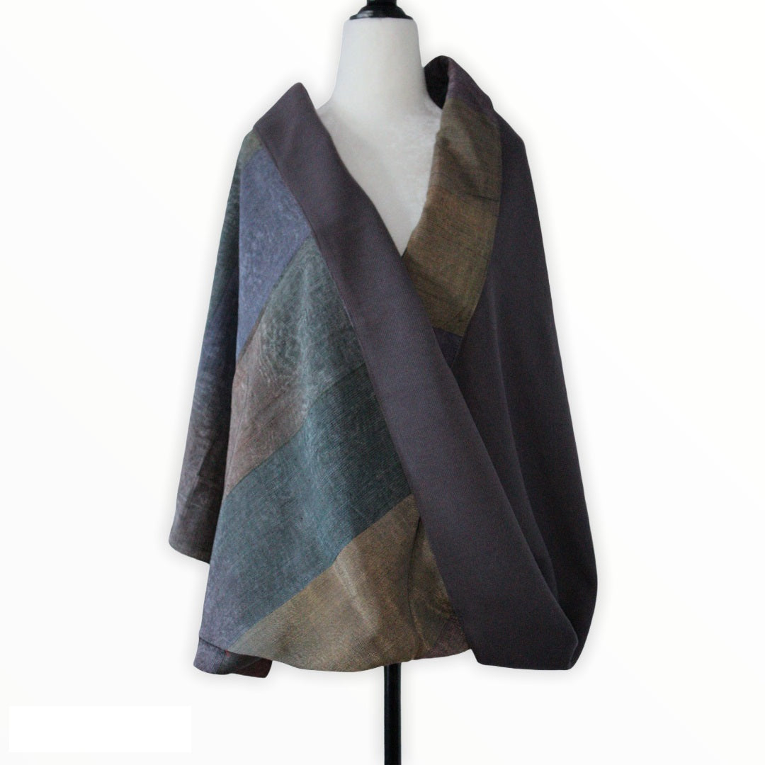 Handmade Infinity Moiré Shawl