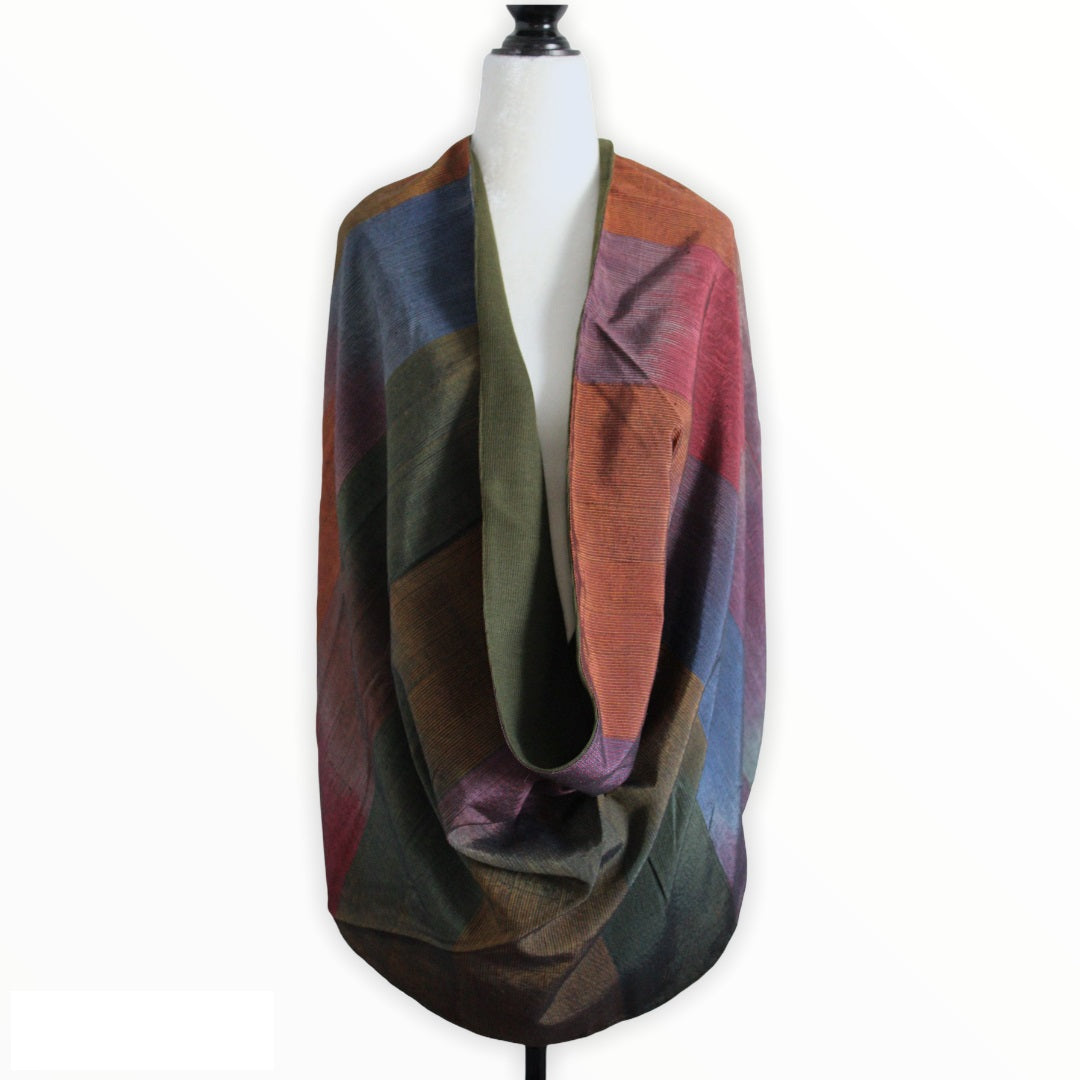 Handmade Infinity Moiré Shawl