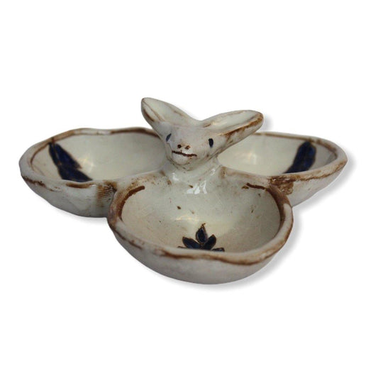 Pottery Appetizer Plate - 3 sections