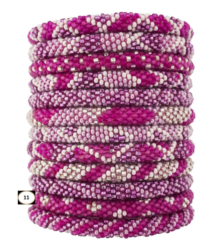 Roll-On Beaded Bracelets - Cotton Candy