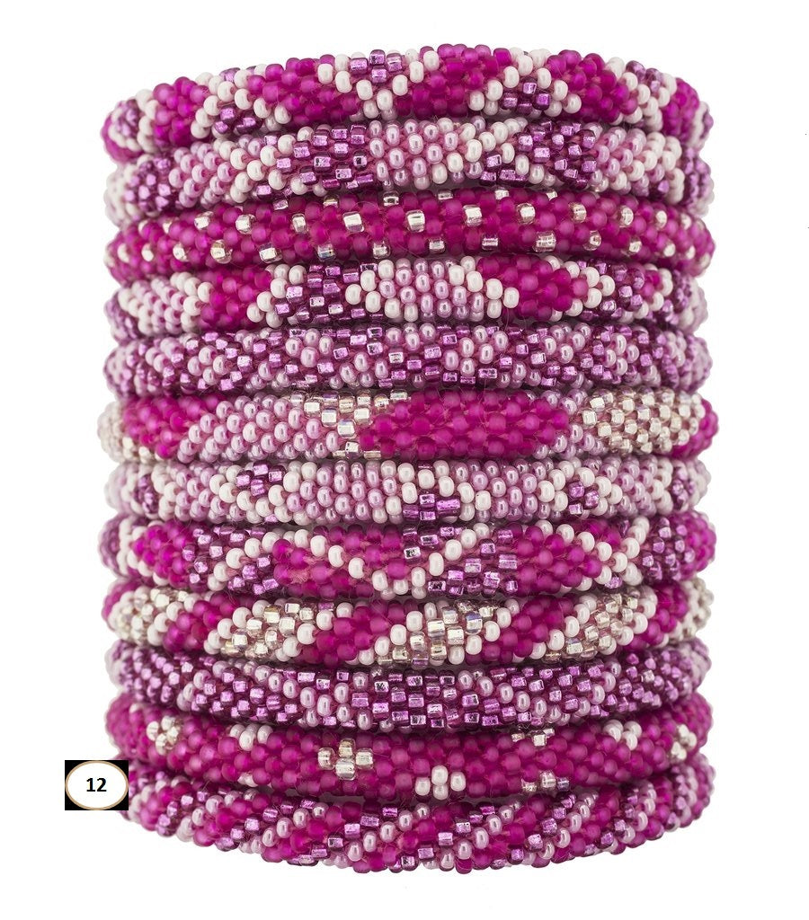 Roll-On Beaded Bracelets - Cotton Candy