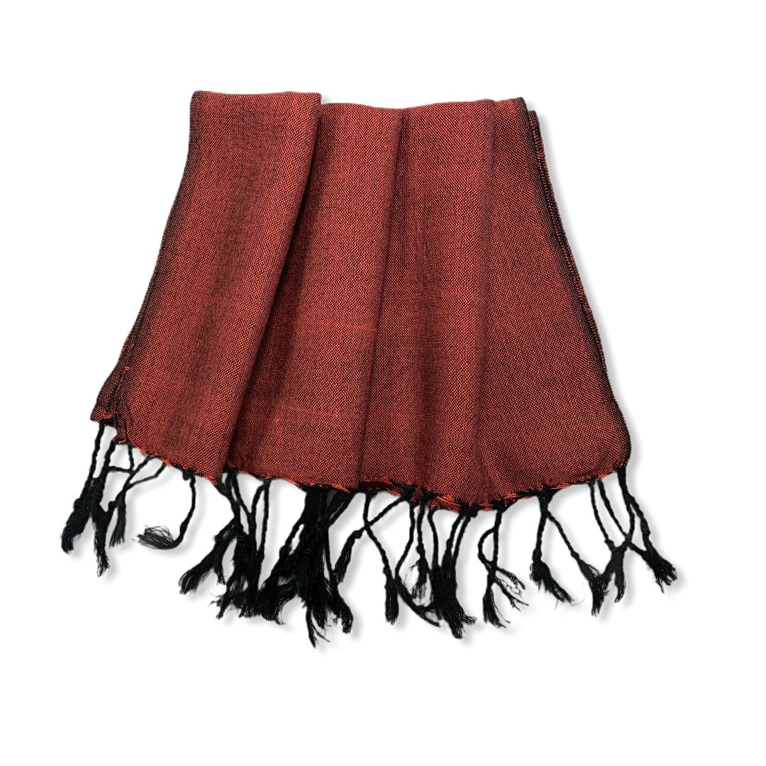 Small Solid Handwoven Scarf - Variegated