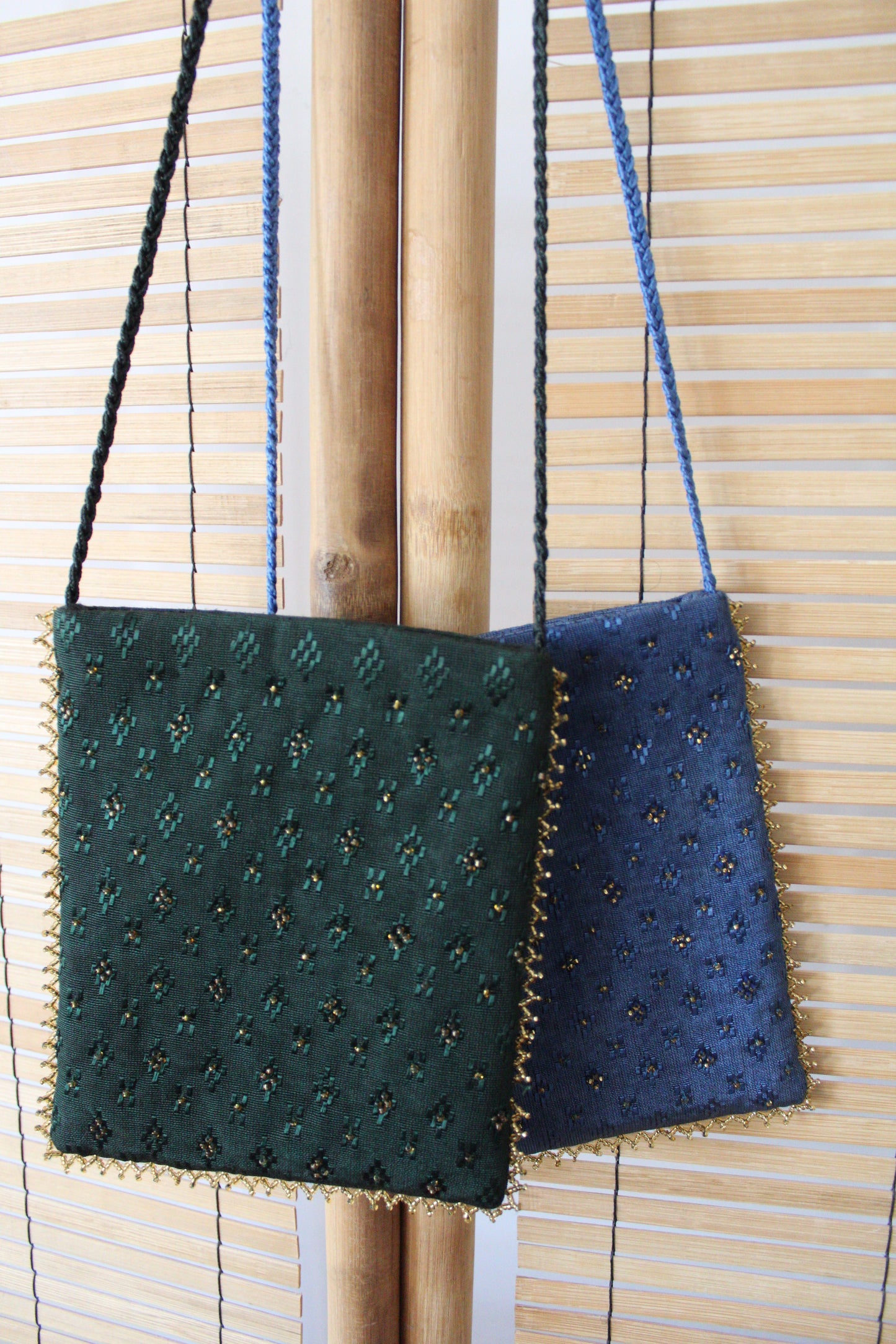 Zahra Handcrafted Moiré Crossbody