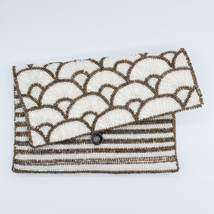 Hand-beaded Fair Trade Clutch