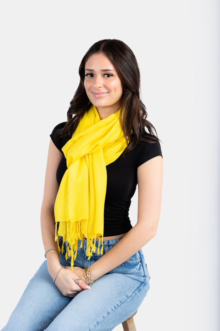 Tie Dye Scarf - Yellow
