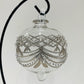 Blown Glass Ornament - Baroque Garland Silver
