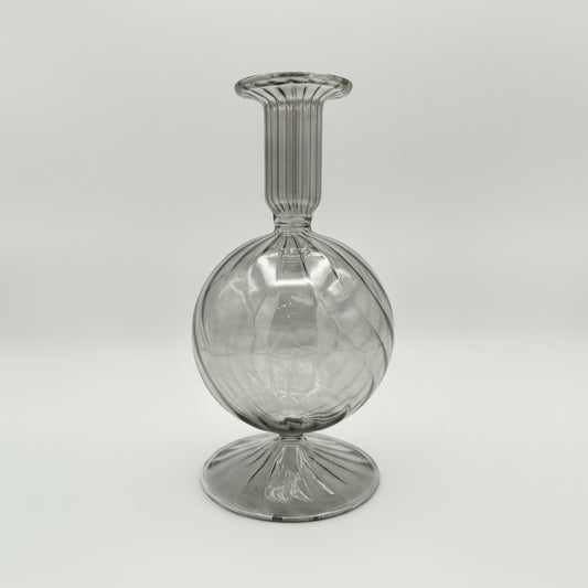 Fair Trade Hand-Blown Glass Vase - Bauble Smoky, Ethically Handmade