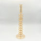 Blown Glass Curvy Candle Holder - Yellow