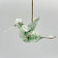 Fair Trade Blown Glass Ornament - Hummingbird Green