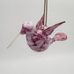 Blown Glass Ornament - Hummingbird Pink