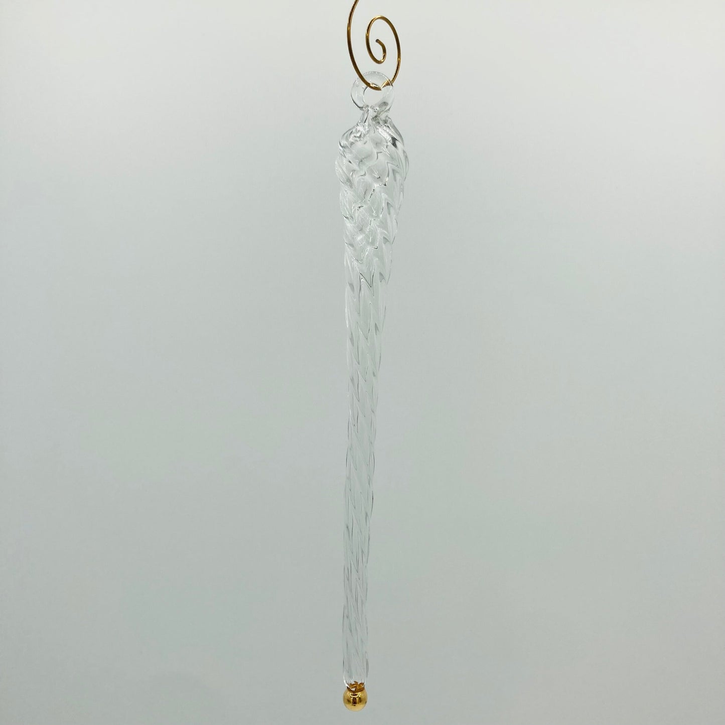 Blown Glass Icicle Ornament - Set of 2