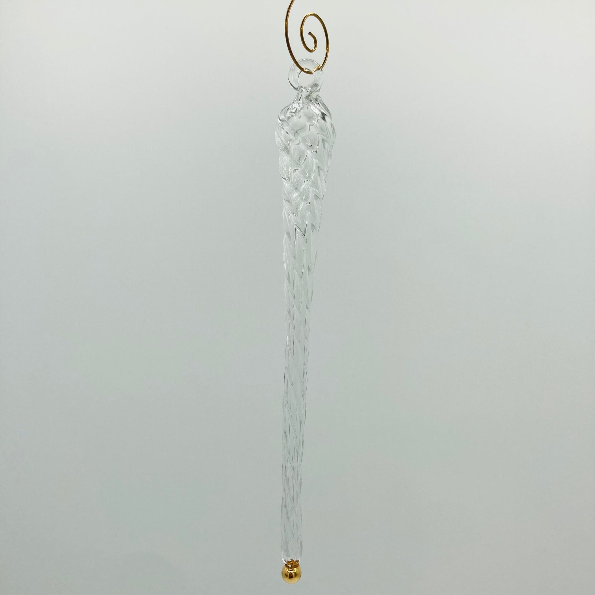 Blown Glass Icicle Ornament - Set of 2