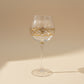 Fair Trade Hand-Blown Glass Long Stem Wine Glass - Gold Infinity, Artisan-made, ethically handmade