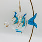 Blown Glass Ornament - Balloon Fish Turquoise