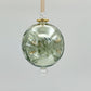 Blown Glass Ornament - Flowers in Green