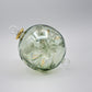 Blown Glass Ornament - Flowers in Green