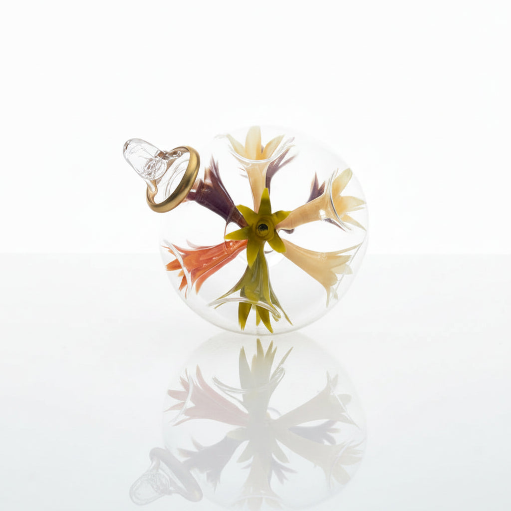 Handblown Glass Ornament Inspired by Paul Gauguin's Three Tahitian Women, Fair Trade Handcrafted