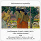 Handblown Glass Ornament Inspired by Paul Gauguin's Three Tahitian Women, Fair Trade Handcrafted