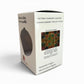 Handblown Glass Ornament with Floral Design Inspired by Paul Klee's Trees & Architecture Painting, Fair Trade Handcrafted