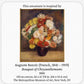 Auguste Renoir's Bouquet of Chrysanthemums painting, fair trade handcrafted