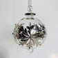 Fair Trade Blown Glass Ornament - Silver Snow Flake