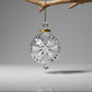 Fair Trade Handblown Glass Ornament - Blossoms White, Ethically Handmade, Heirloom Quality