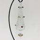 Blown Glass Ornament - Pine Tree White
