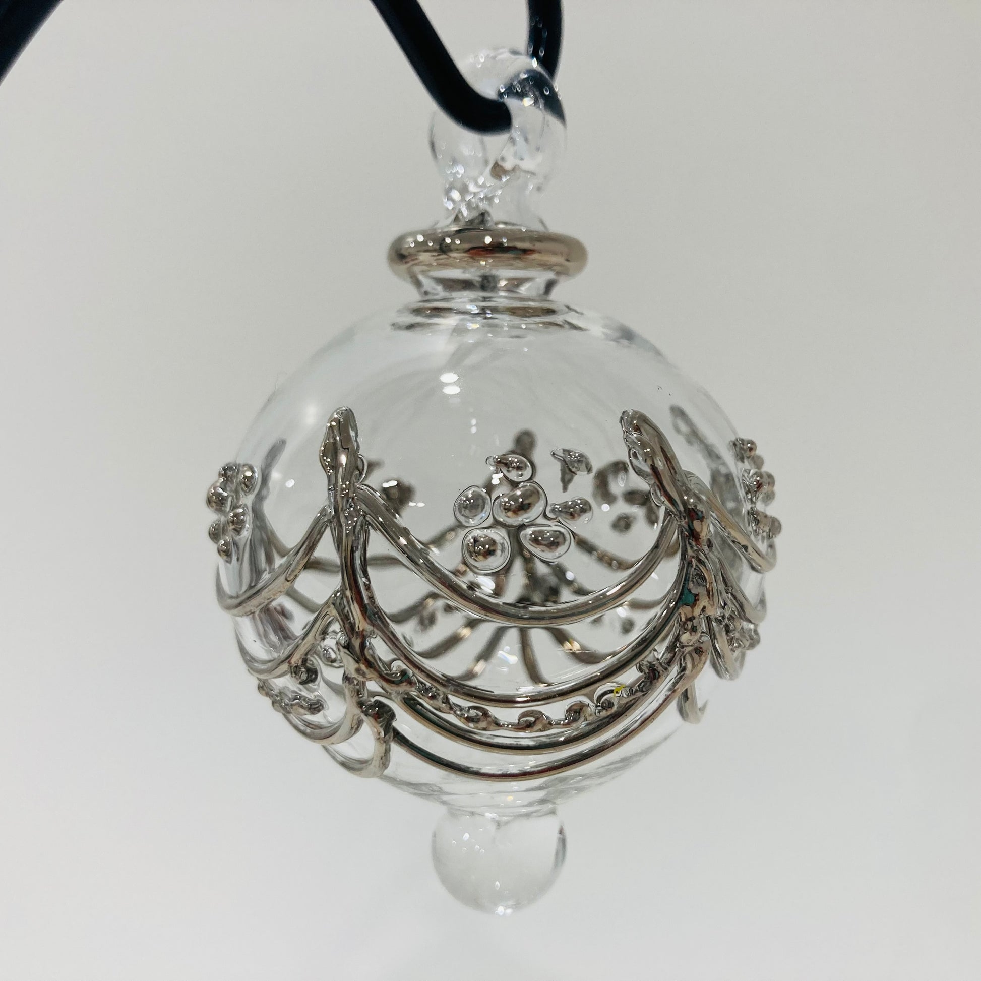 Blown Glass Small Ornament - Delicate Drapes