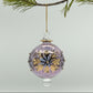 Fair Trade Hand-blown Glass Small Ornament - Colored Snow Flake, Ethically Handmade