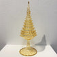 Blown Glass Tabletop Christmas Tree - Spruce Yellow
