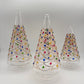 Blown Glass Tabletop Tree - Cone Dancing Flowers