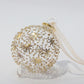 Blown Glass Ornament - Gold Stars & Dots