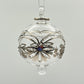 Blown Glass Ornament - Lotus Garland Silver