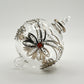 Blown Glass Ornament - Lotus Garland Silver