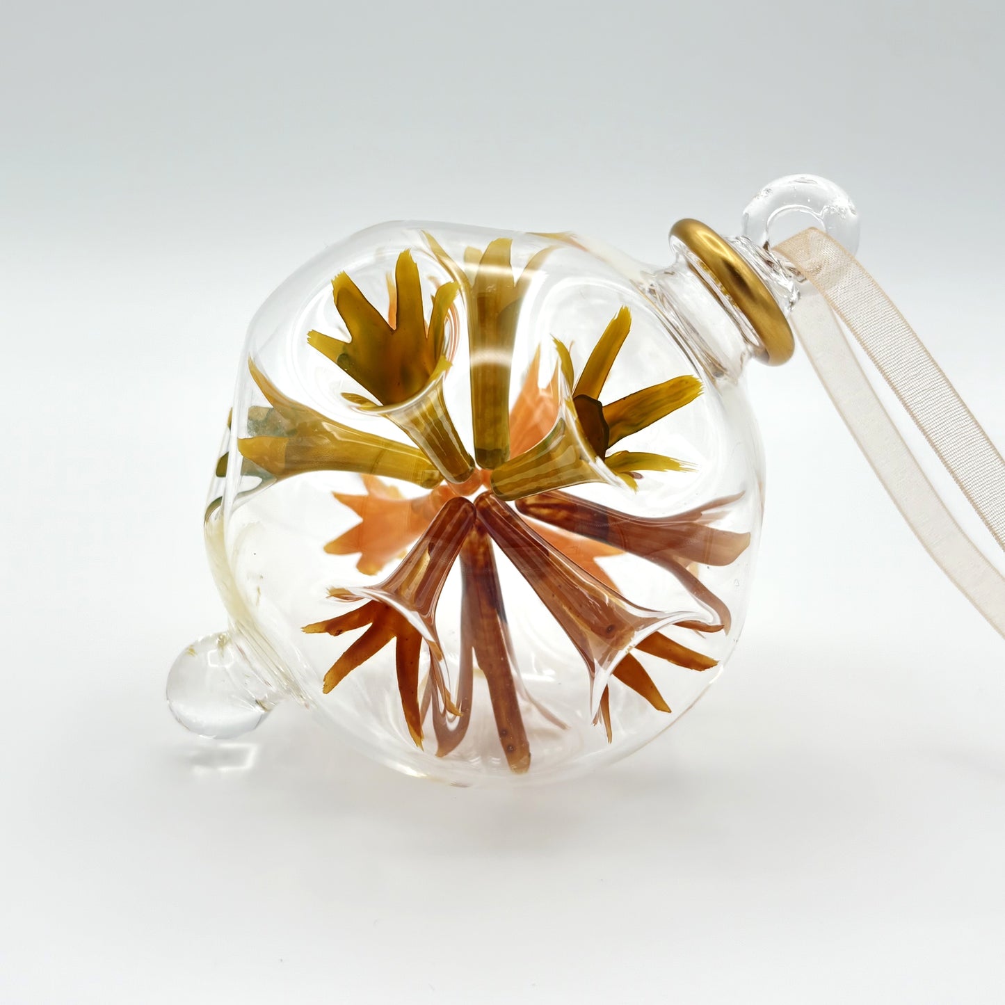 Blown Glass Ornament - Van Gogh Sunflowers