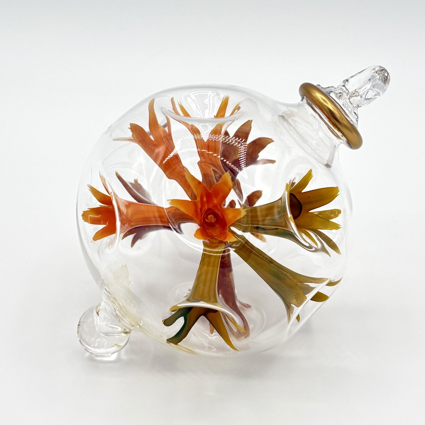 Blown Glass Ornament - Van Gogh Sunflowers