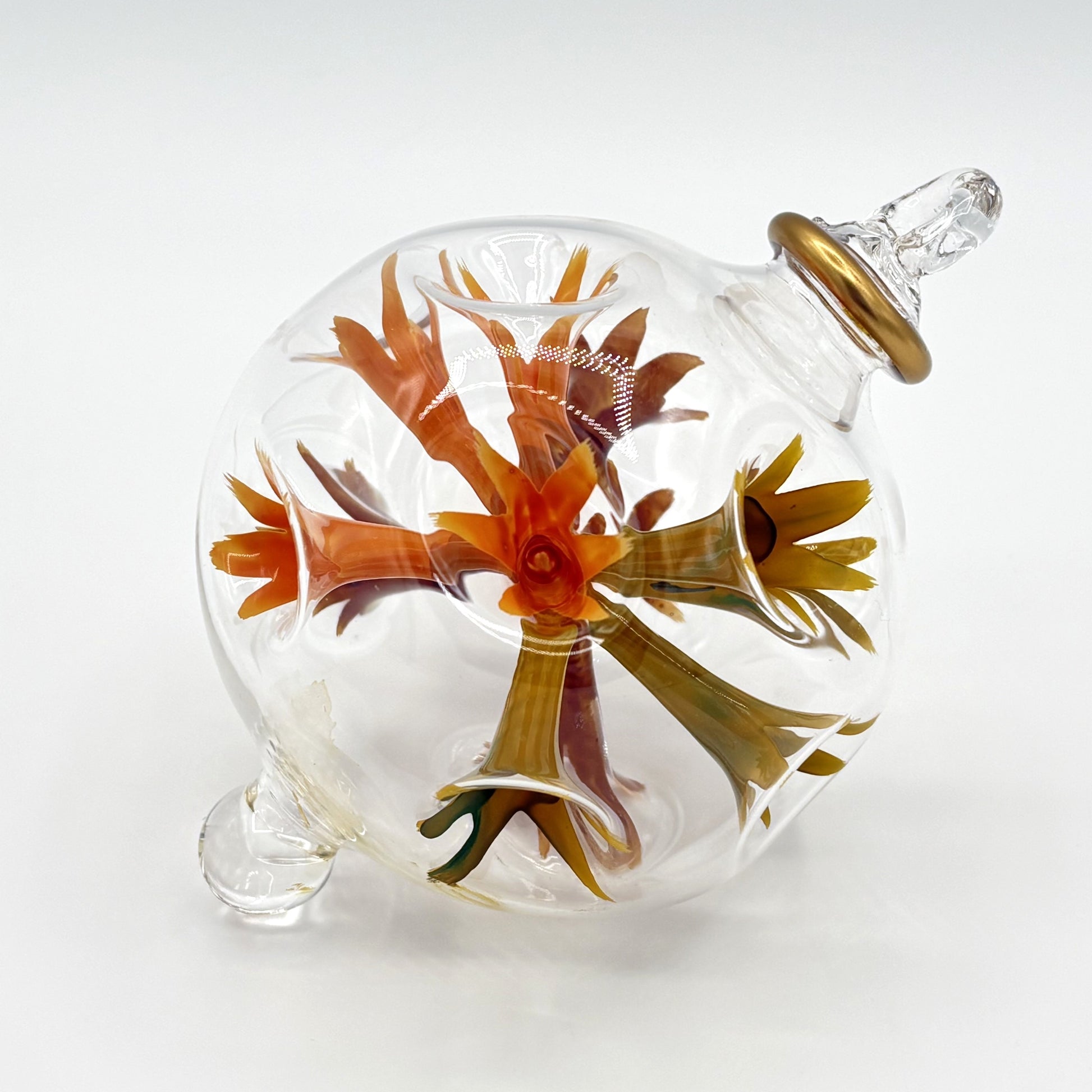 Blown Glass Ornament - Van Gogh Sunflowers
