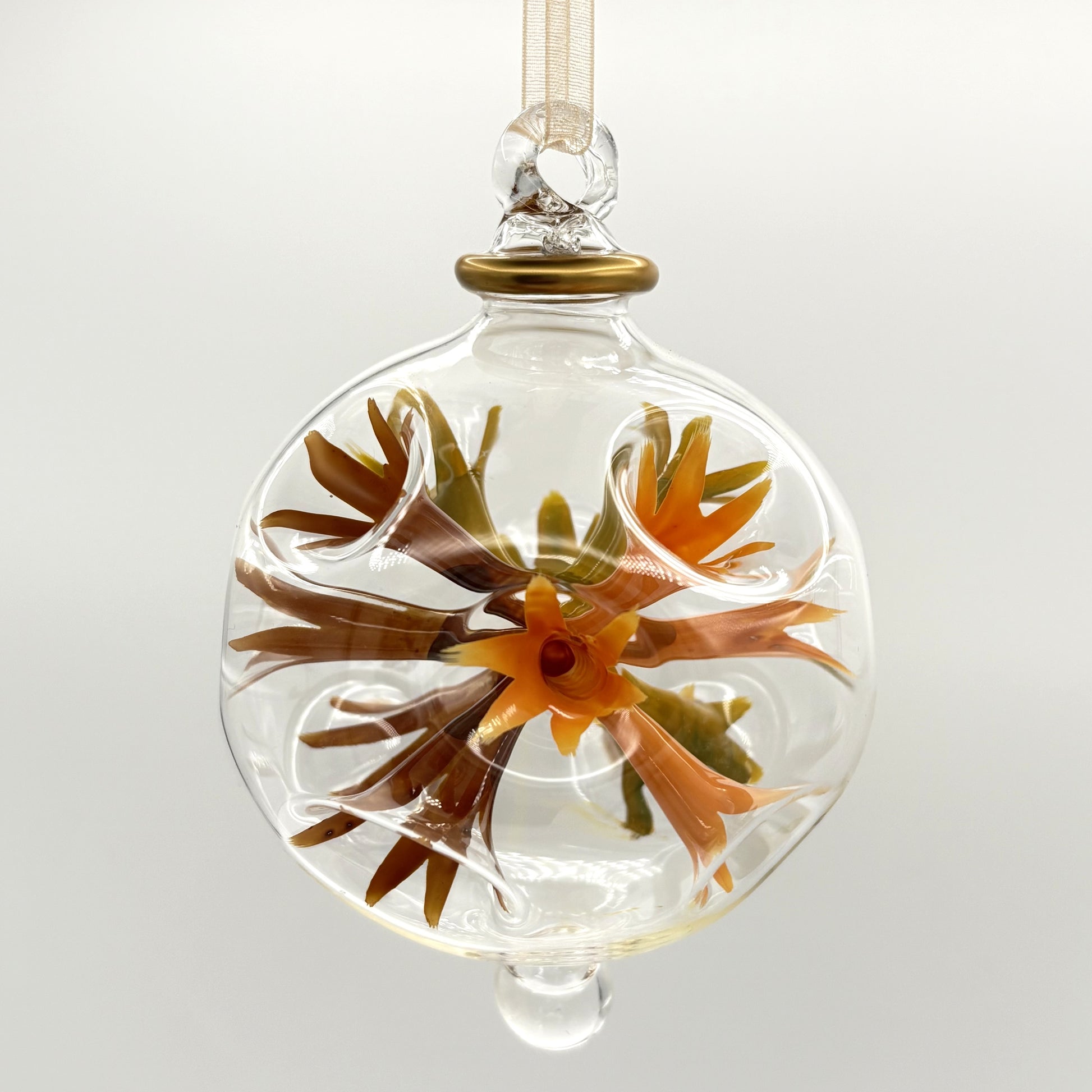 Blown Glass Ornament - Van Gogh Sunflowers