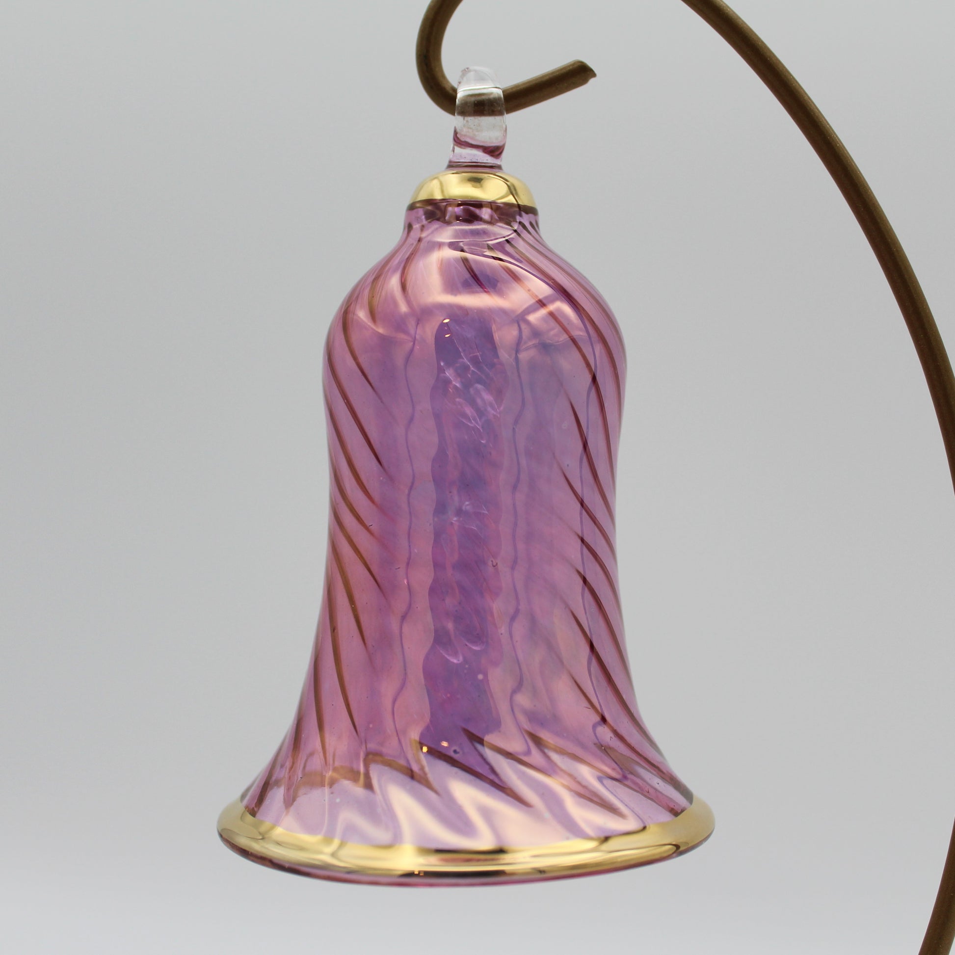 Blown Glass Ornament - Wavy Bell