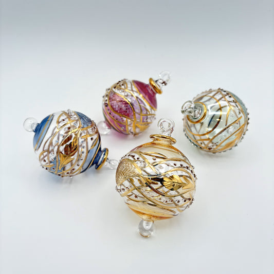 Blown Glass Small Ornament - Garland
