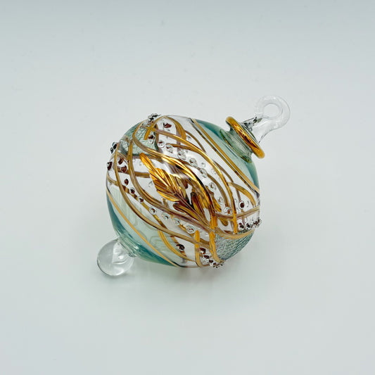 Blown Glass Small Ornament - Garland
