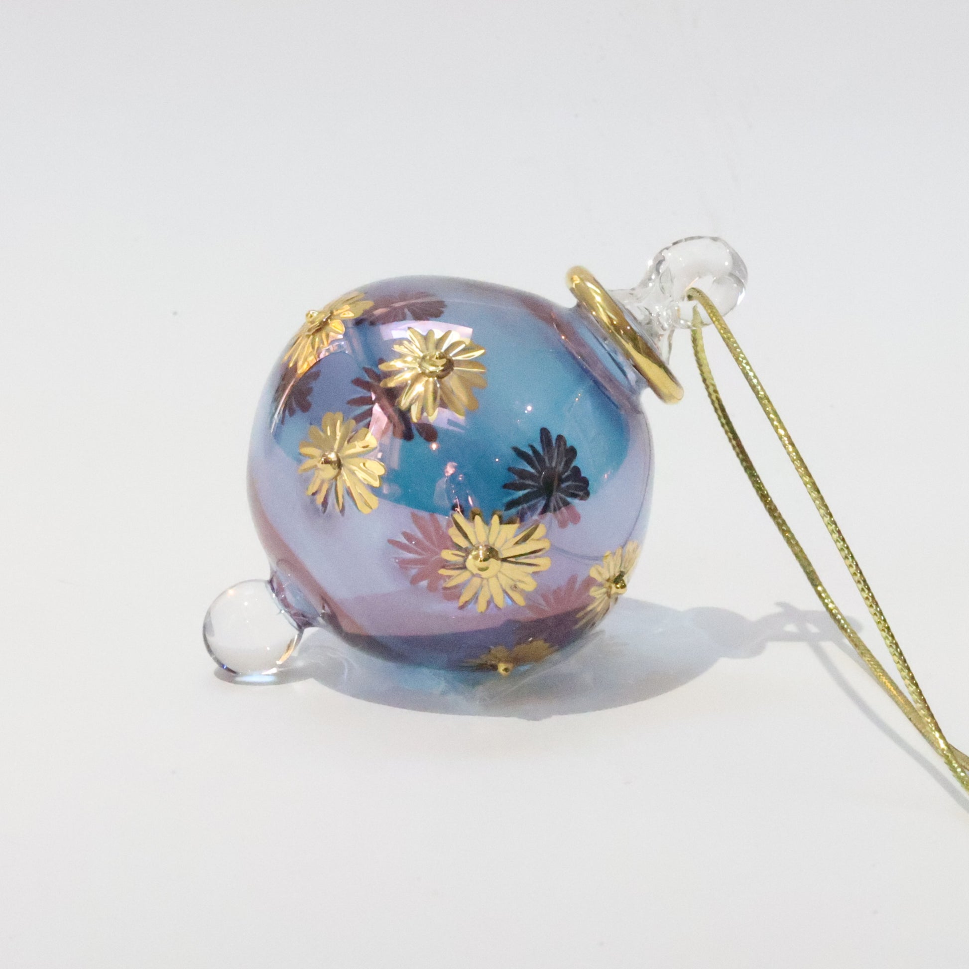 Blown Glass Small Ornament - Starry Sky