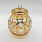 Blown Glass Jar - Starburst Yellow