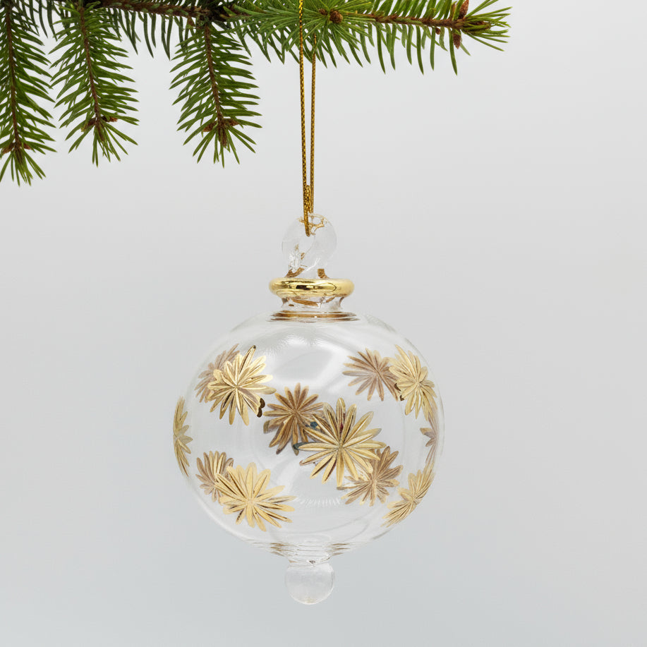 Blown Glass Small Ornament - Starry Sky