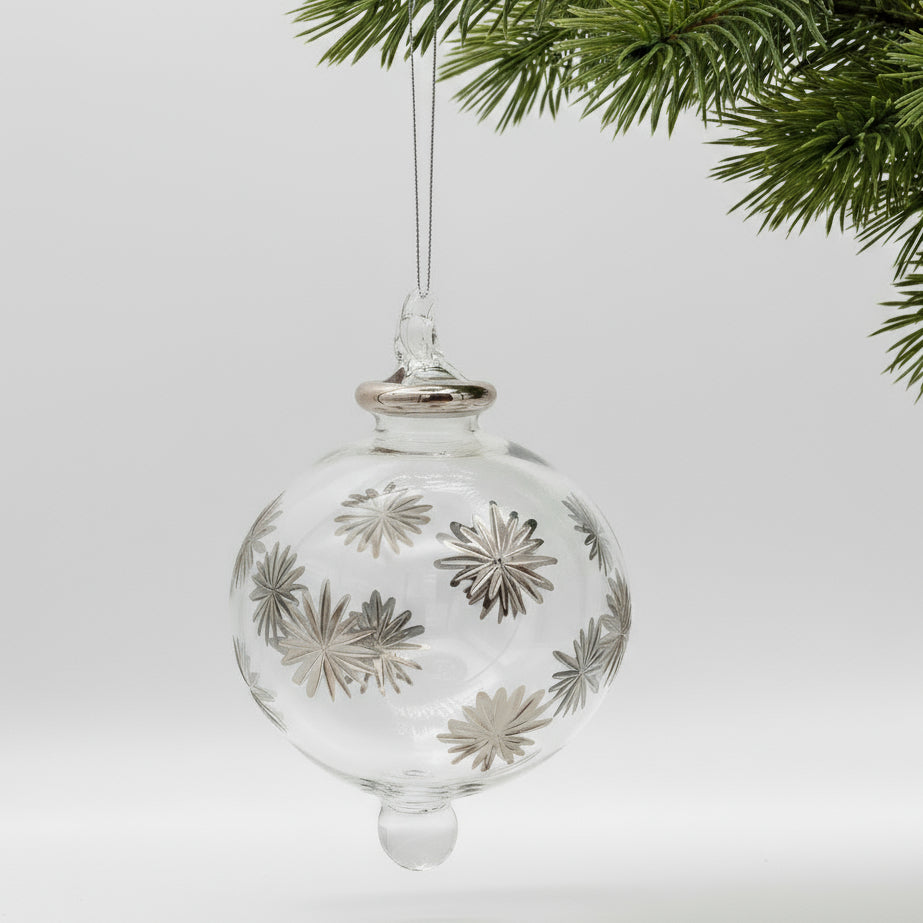 Blown Glass Small Ornament - Starry Sky