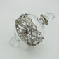 Blown Glass Ornament - Baroque Garland Silver