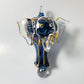 Blown Glass Ornament - Elephant Blue