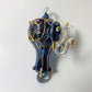 Blown Glass Ornament - Elephant Blue