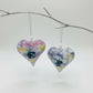 Fair Trade Hand-blown Glass Ornament - Heart: Multi / Pastel, Ethically Handmade