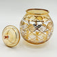 Blown Glass Jar - Starburst Yellow